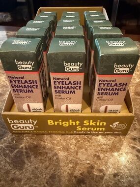 Beauty Guru Natural Eyelash Enhance Serum - Green & Gold Packaging